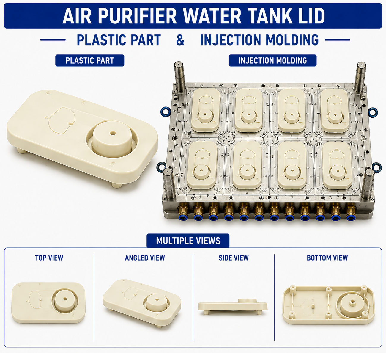 Air Purifier Plastic Water Tank Lid Mould and Moulding Service